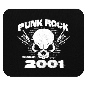 Discover 23rd Birthday - Punk Rock Since 2001 Skull Rock Mouse Pads