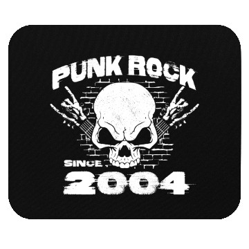 Discover Punk Rock Since 2004 - Skull Rock Hands 20th Mouse Pads