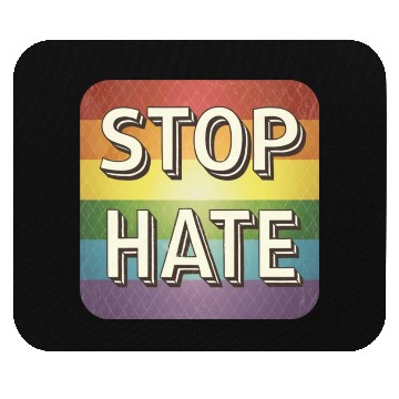 Discover LGBTQ Stop Hate Mouse Pads