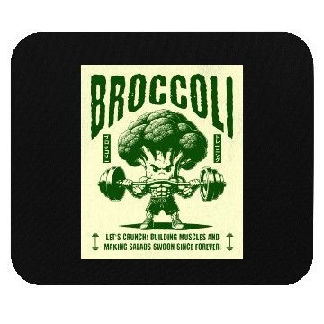 Discover Broccoli fitness. Mouse Pads