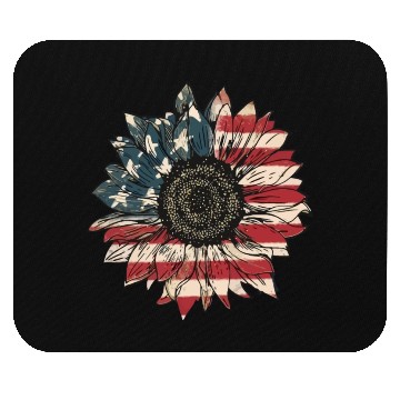 Discover Sunflower Flag Mouse Pads