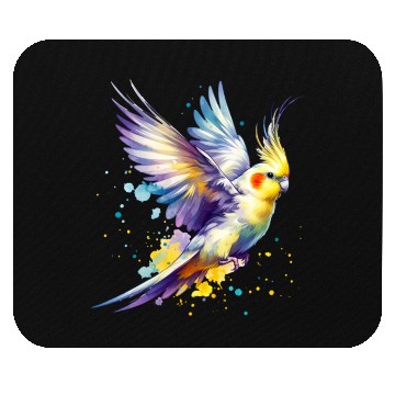 Discover Cockatiel in Flight Mouse Pads