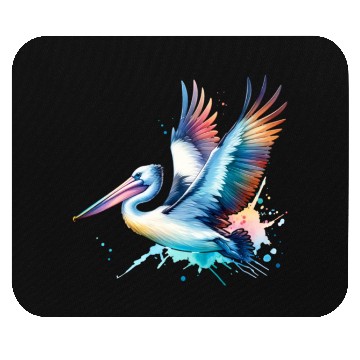 Discover Pelican in Flight Mouse Pads