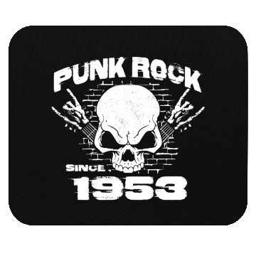 Discover Punk Rock Since 1953 - Skull Rock Hands 71st Mouse Pads