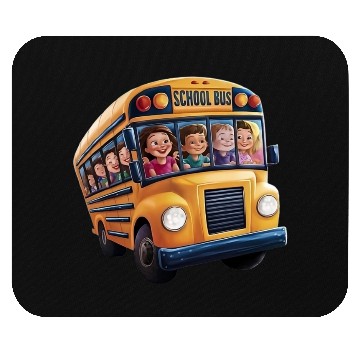 Discover School Bus Adventures Mouse Pads