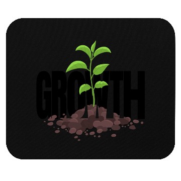 Discover Growth Typography Design Mouse Pads