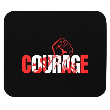 Discover Courage-Typography Design Mouse Pads