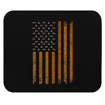 Discover Cool Bee Keeper Art US Flag Honey Beekeeping Mouse Pads