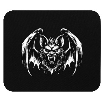Discover Dark Art Bat Beast with Wings Animal Horror Grunge Mouse Pads