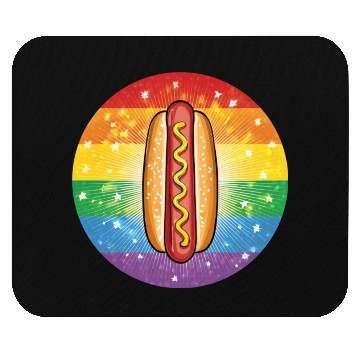 Discover LGBTQ Hot Dog Mouse Pads