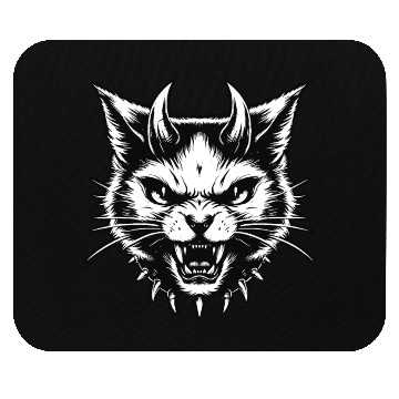 Discover Dark Art Cats Beast kitten Animal Vintage Mouse Pads