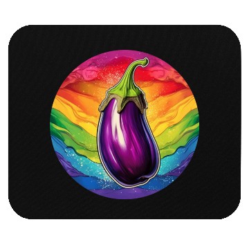 Discover LGBTQ Eggplant Mouse Pads