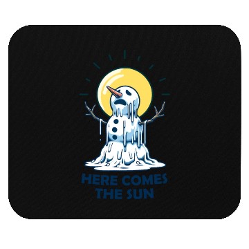 Discover Here Comes The Sun Snowman Mouse Pads