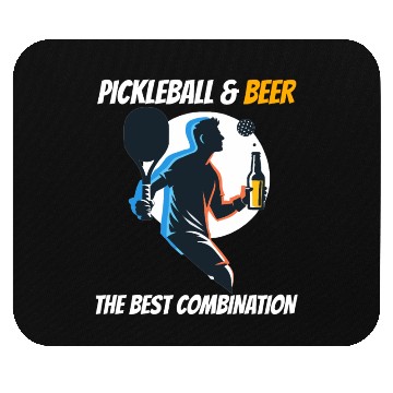 Discover Pickleball & Beer The Best Combination Fun Graphic Mouse Pads