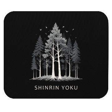 Discover Shinrin Yoku Japanese Nature Forest Bathing Mouse Pads