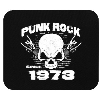 Discover Punk Rock Since 1973 - Skull Rock Hands 51st Mouse Pads