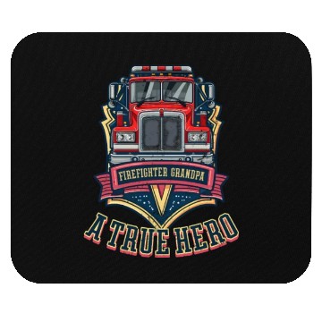 Discover Firefighter Grandpa A True Hero Mouse Pads