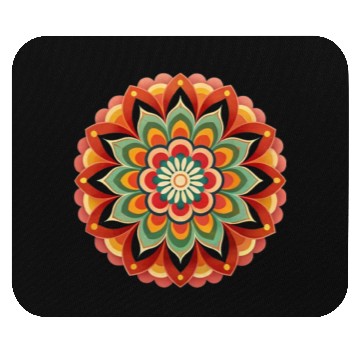 Discover Mandala Flower Mouse Pads