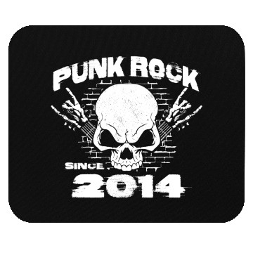 Discover Punk Rock Since 2014 - Skull Rock Hands 10th Mouse Pads