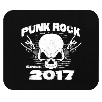 Discover Punk Rock Since 2017 - Skull Rock Hands 7th Mouse Pads