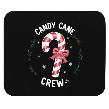 Discover Candy Cane Crew Funny Christmas Candy Lover Xmas Mouse Pads
