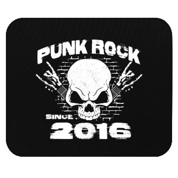 Discover Punk Rock Since 2016 - Skull Rock Hands 8th Mouse Pads