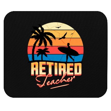 Discover Retired Teacher Mouse Pads