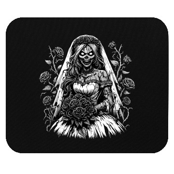 Discover Eerie Bride of the Night Mouse Pads