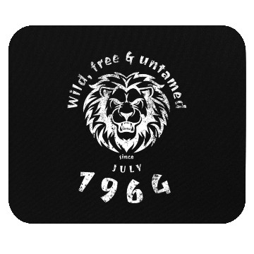 Discover 60th birthday Wild, free & untamed since 07/1964 Mouse Pads