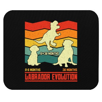 Discover Labrador Lover LABRADOR EVOLUTION Funny Mouse Pads
