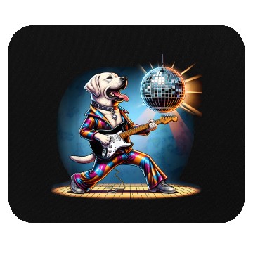Discover Disco Labrador Retriever dog Mouse Pads