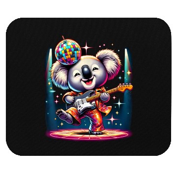 Discover Disco Ball Guitar Koala Mouse Pads