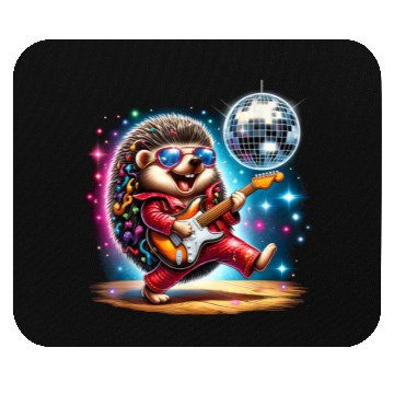 Discover Disco Ball Guitar Hedgehog Mouse Pads