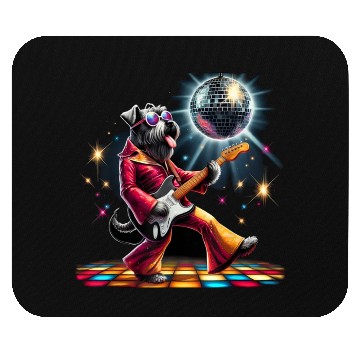 Discover Disco Giant Schnauzer Dog Mouse Pads