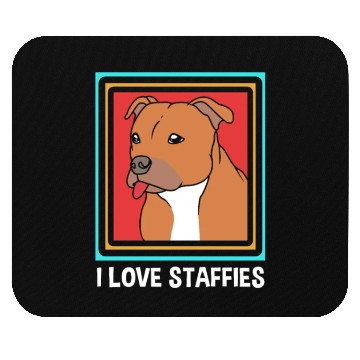 Discover Dog Lover Staffordshire Bull Terrier Mouse Pads