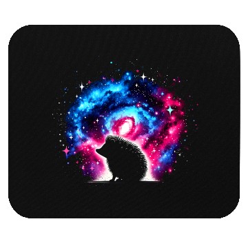 Discover Cool Hedgehog Galaxy Space Art Mouse Pads