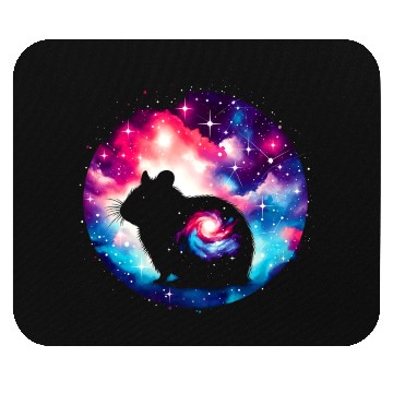 Discover Cool Hamster Galaxy Space Art Mouse Pads