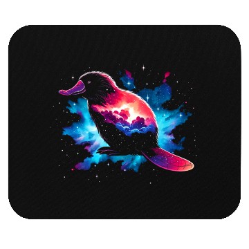 Discover Cool Platypus Galaxy Space Art Mouse Pads