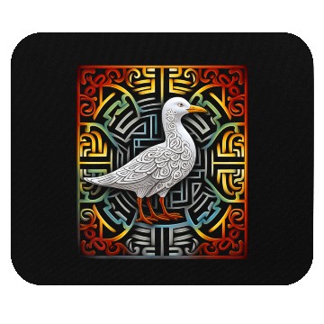 Discover Seagull Mandala Graphic Illustration Mouse Pads