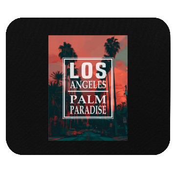 Discover Los Angeles Palm Paradise Mouse Pads