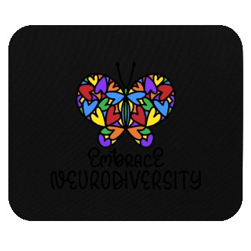 Discover Embrace Neurodiversity Awareness Aware Motivationa Mouse Pads