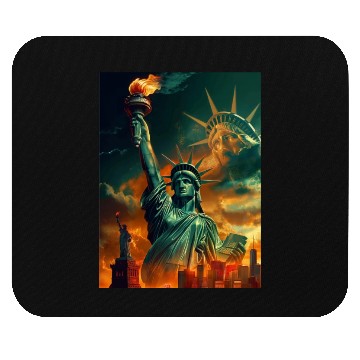 Discover Statue of Liberty in New York USA Mouse Pads