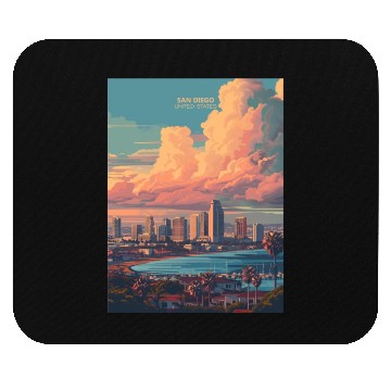 Discover Sunset in San Diego CA Mouse Pads