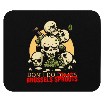 Discover Disgusting Vegetable Skulls: No Brussels Sprouts Mouse Pads