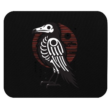 Discover The Bone Raven japanese mystical bird Mouse Pads
