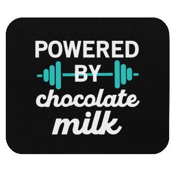 Discover Powered by Chocolate Milk - Weight Lifting Mouse Pads