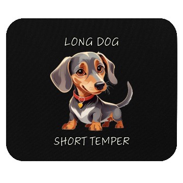 Discover Long Dog Short Temper Dachshund Mouse Pads