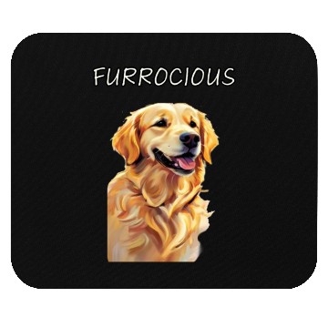 Discover Furrocious Golden Retriever Mouse Pads