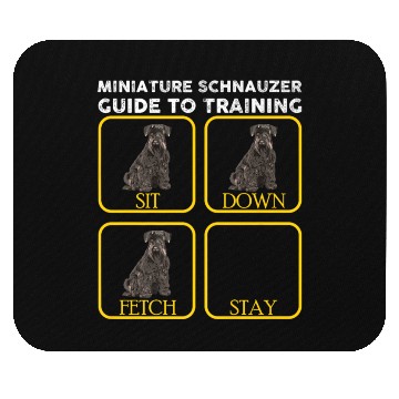 Discover Miniature Schnauzer Training Premium Mouse Pads