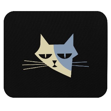 Discover Cat portrait - Catastrophic face no.1 Mouse Pads